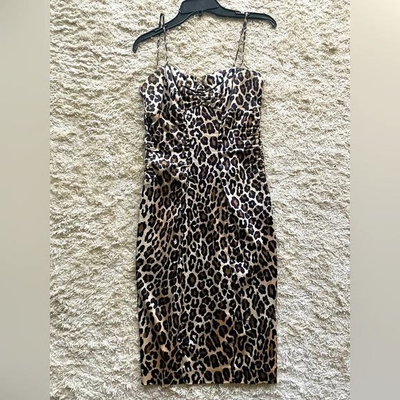 Cache Women’s Leopard Print Midi Dress - Picture 2 of 6